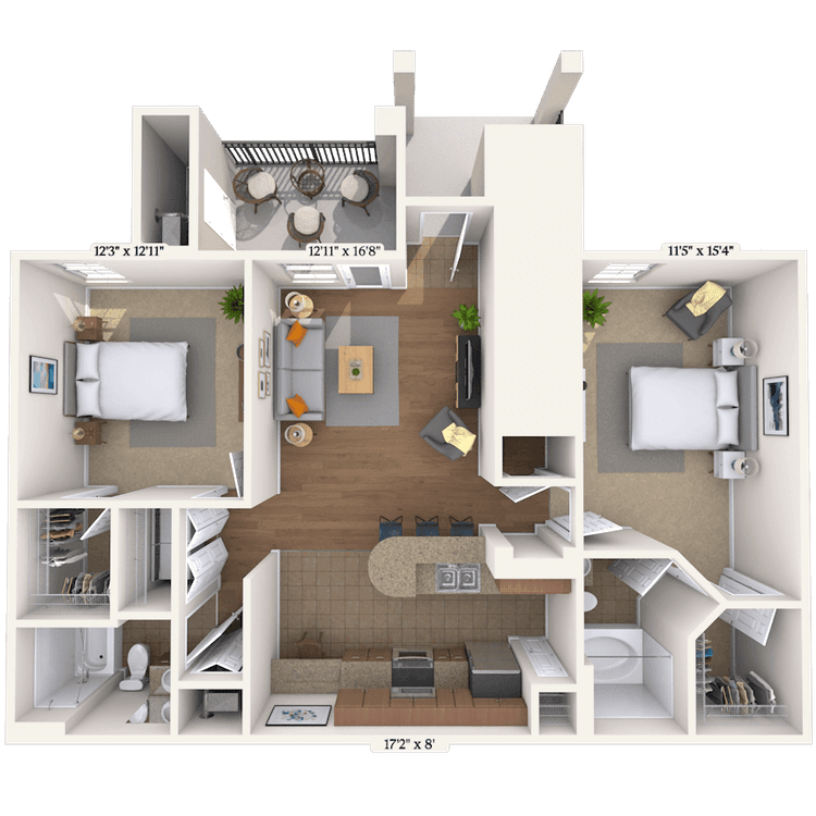 Floorplan image of unit 0117108