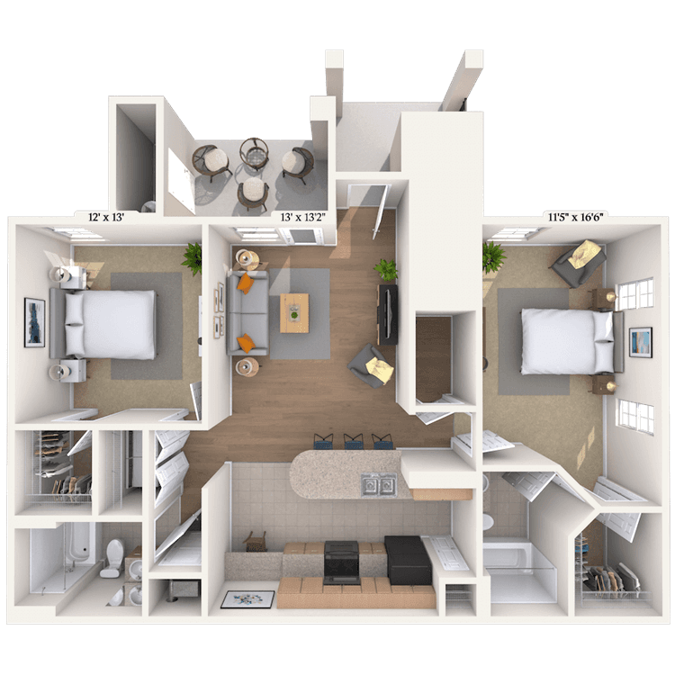 Floorplan image of unit 021105