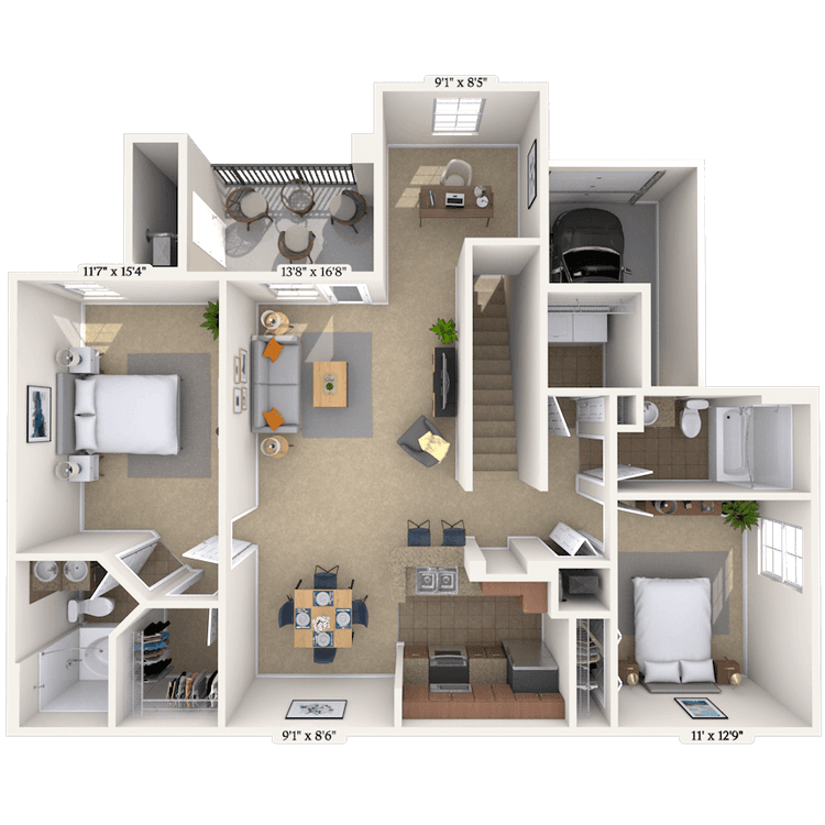 Floorplan image of unit 0103209