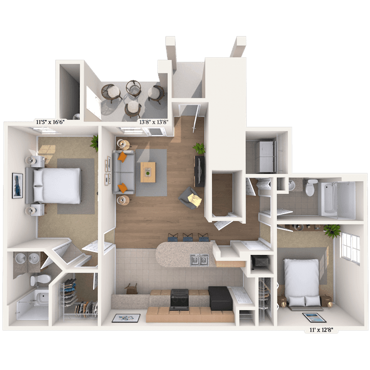 Floorplan image of unit 027103