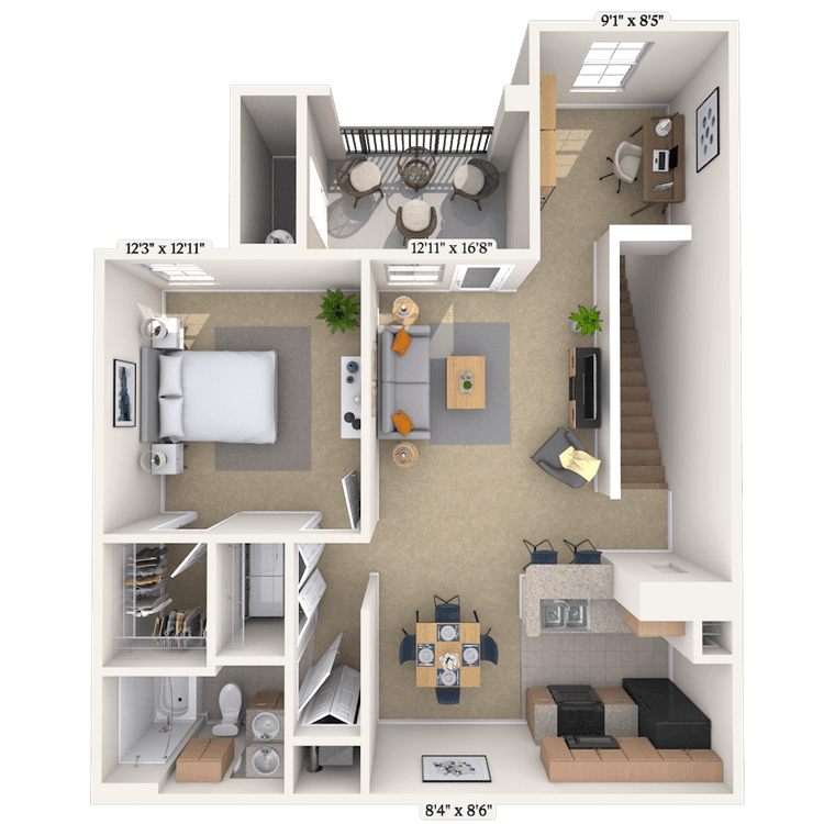Floorplan image of unit 0111206