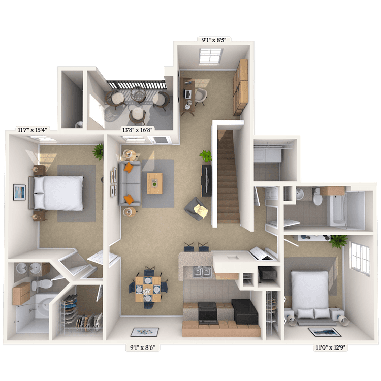 Floorplan image of unit 0108209