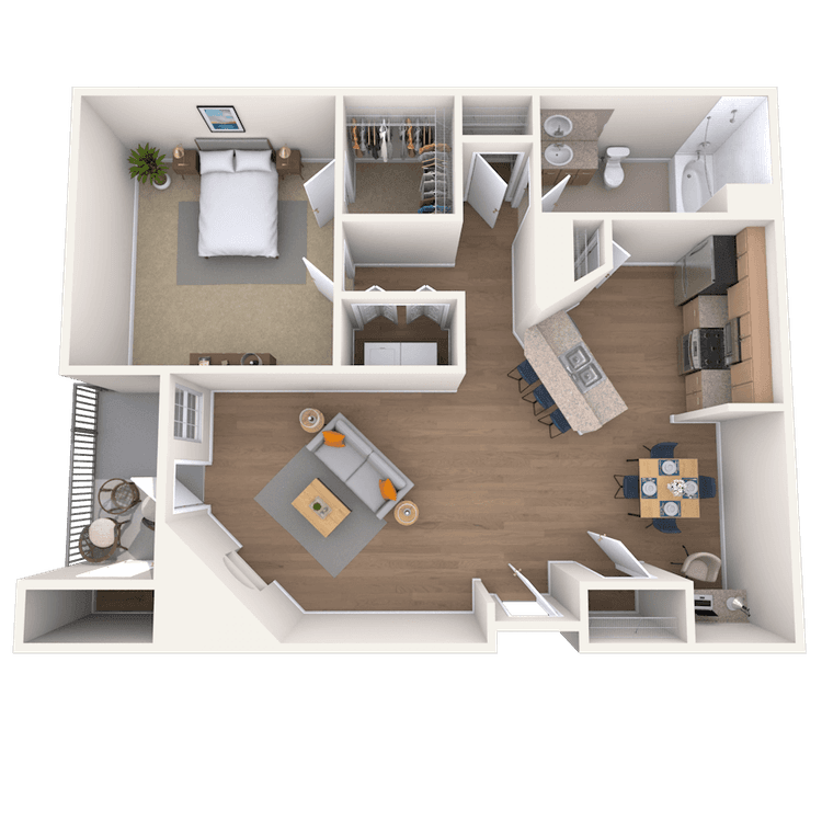 Floorplan image of unit 10206