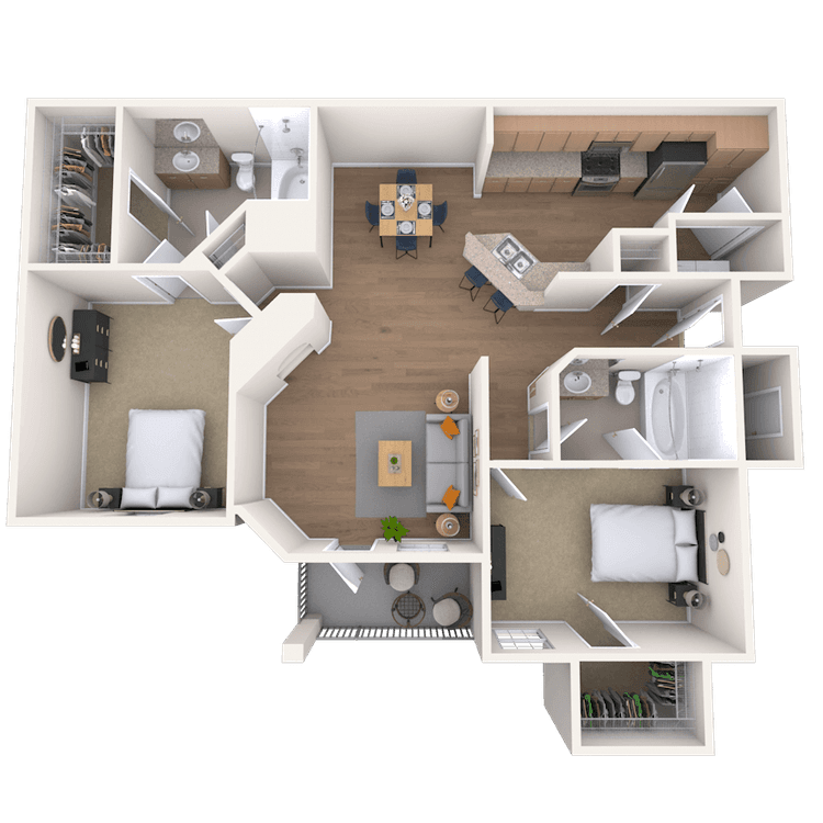 Floorplan image of unit 06205