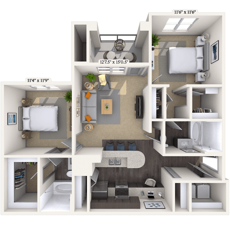 Floorplan image of unit 060625