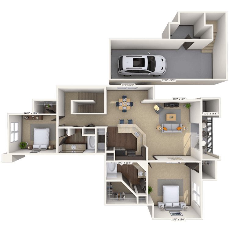 Floorplan image of unit 003130