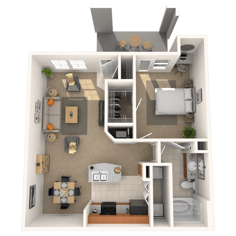 Floorplan image of unit 141416
