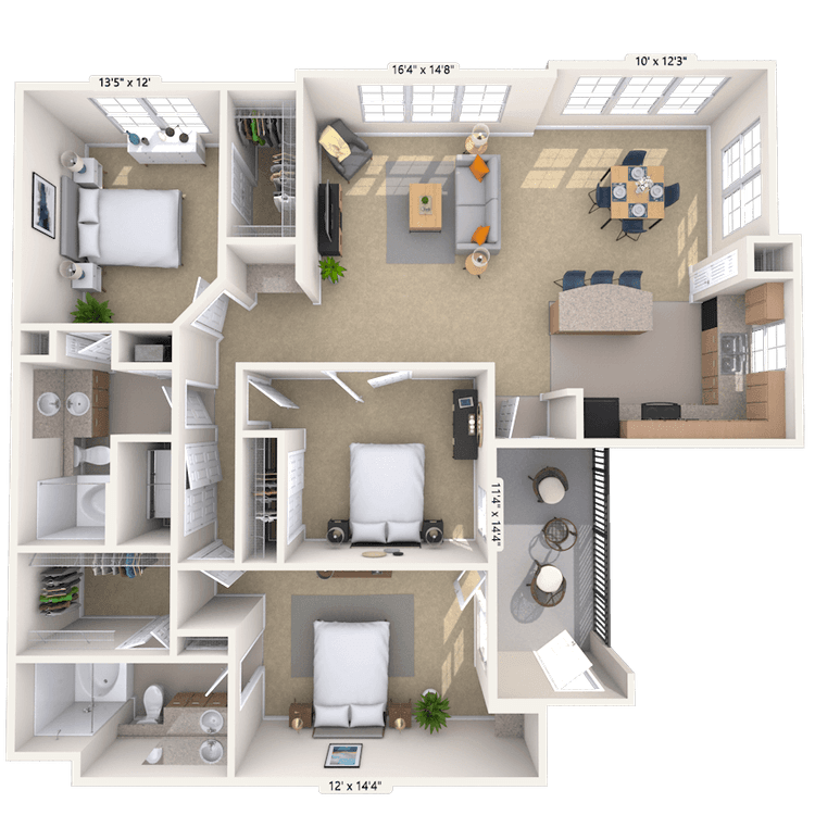 Floorplan image of unit 080825