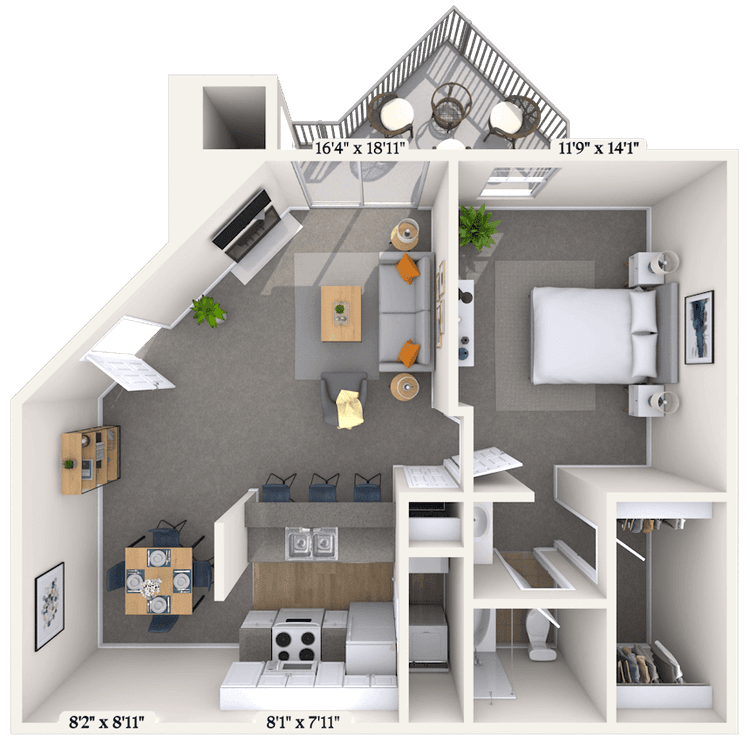 Floorplan image of unit 022016