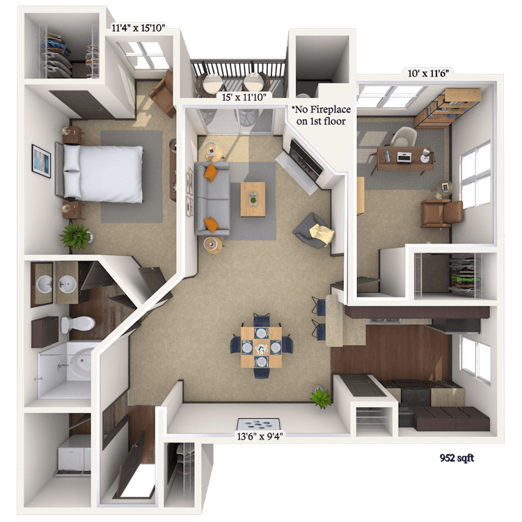Floorplan image of unit 01631