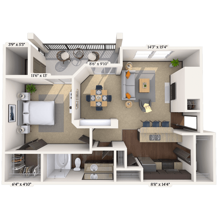 Floorplan image of unit 171716