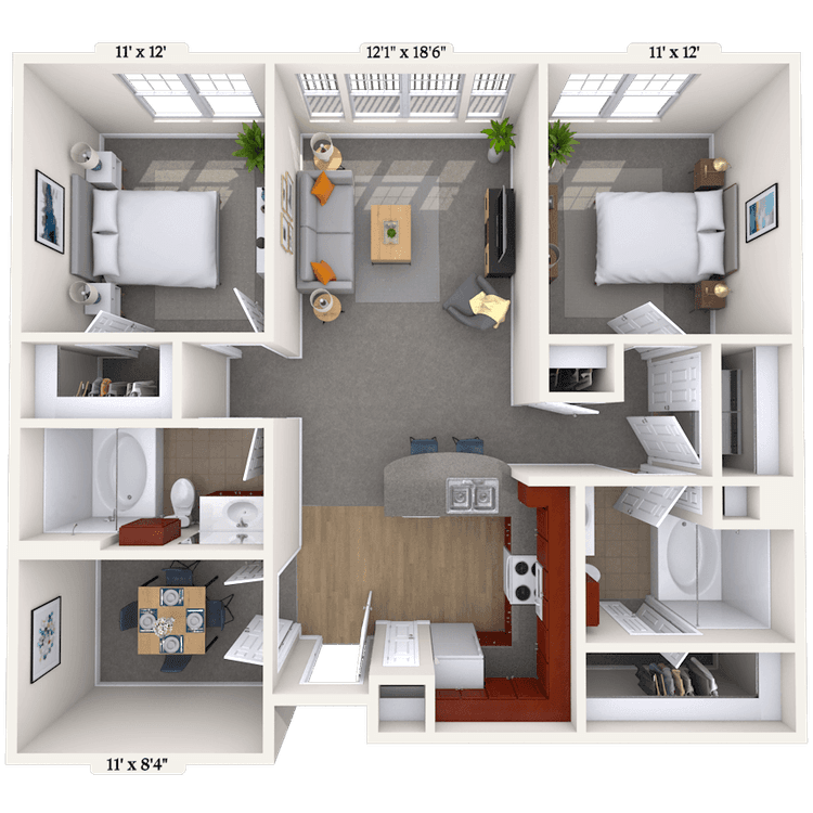 Floorplan image of unit 014250