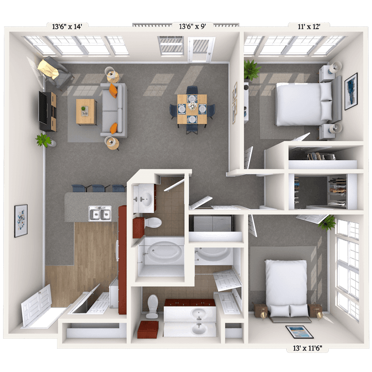 Floorplan image of unit 011203