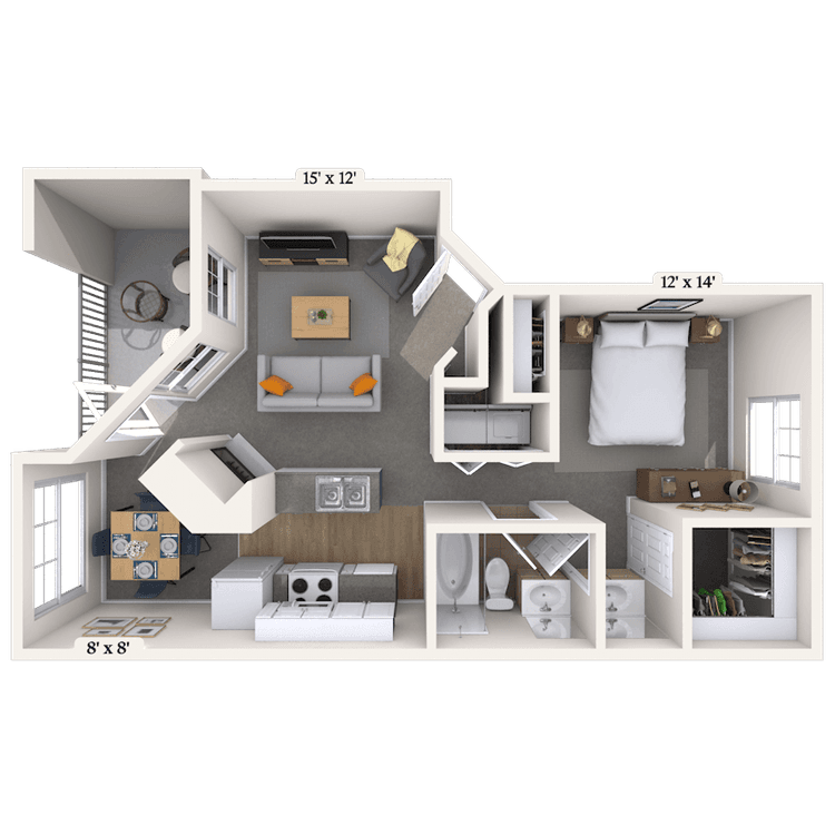 Floorplan image of unit 02124