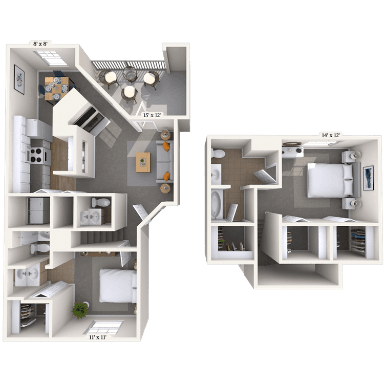 Floorplan image of unit 02256