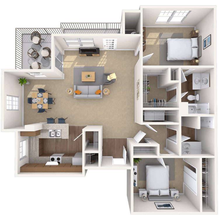 Floorplan image of unit 011130