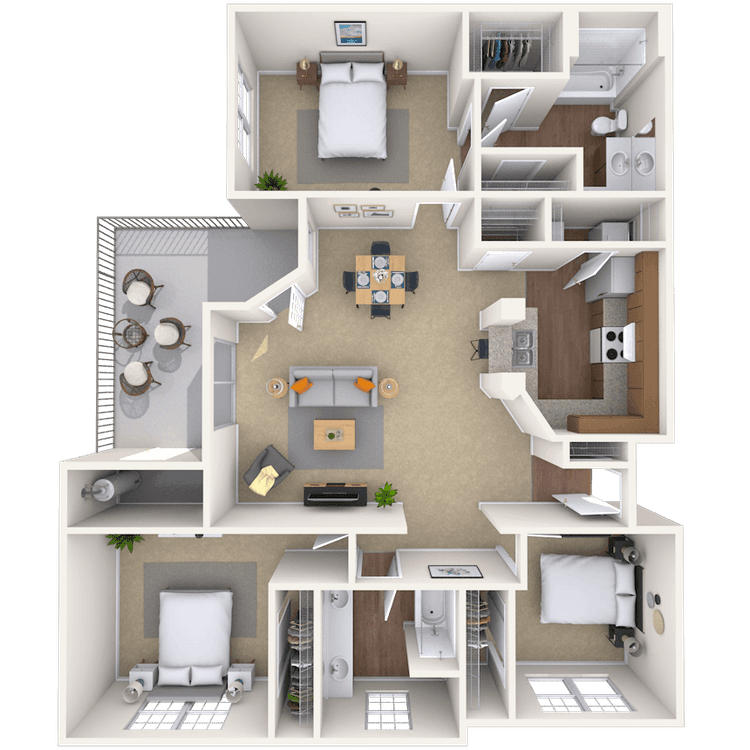 Floorplan image of unit 011235