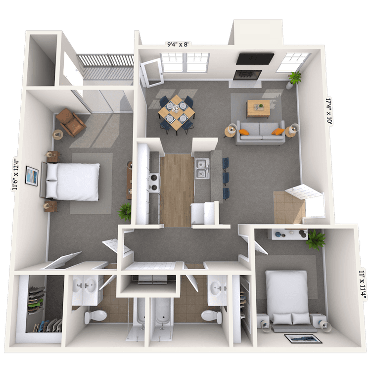 Floorplan image of unit 05519