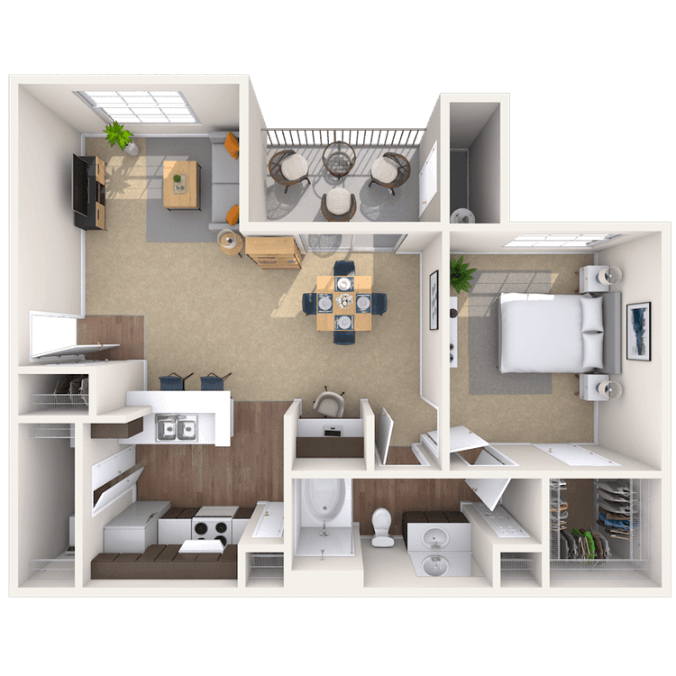 Floorplan image of unit 07102