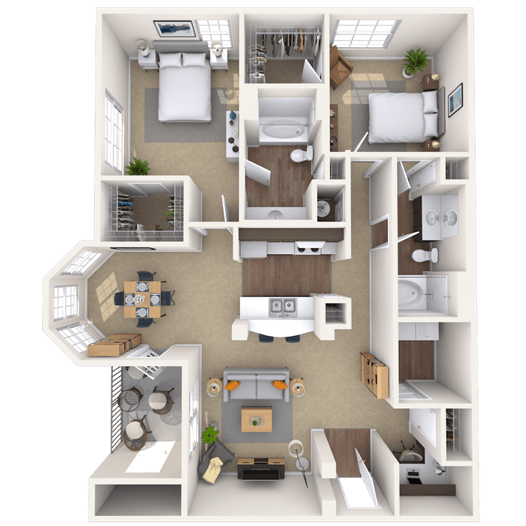 Floorplan image of unit 11101