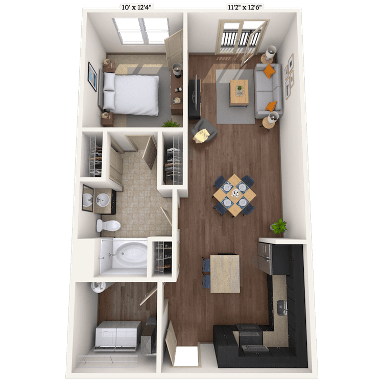Floorplan image of unit 014079