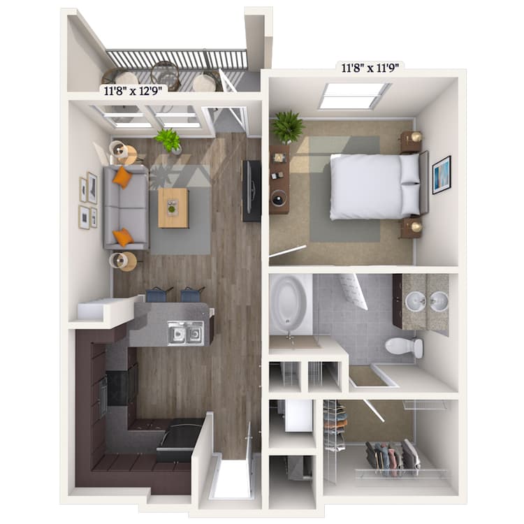 Floorplan image of unit 8110