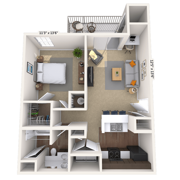 Floorplan image of unit 050525
