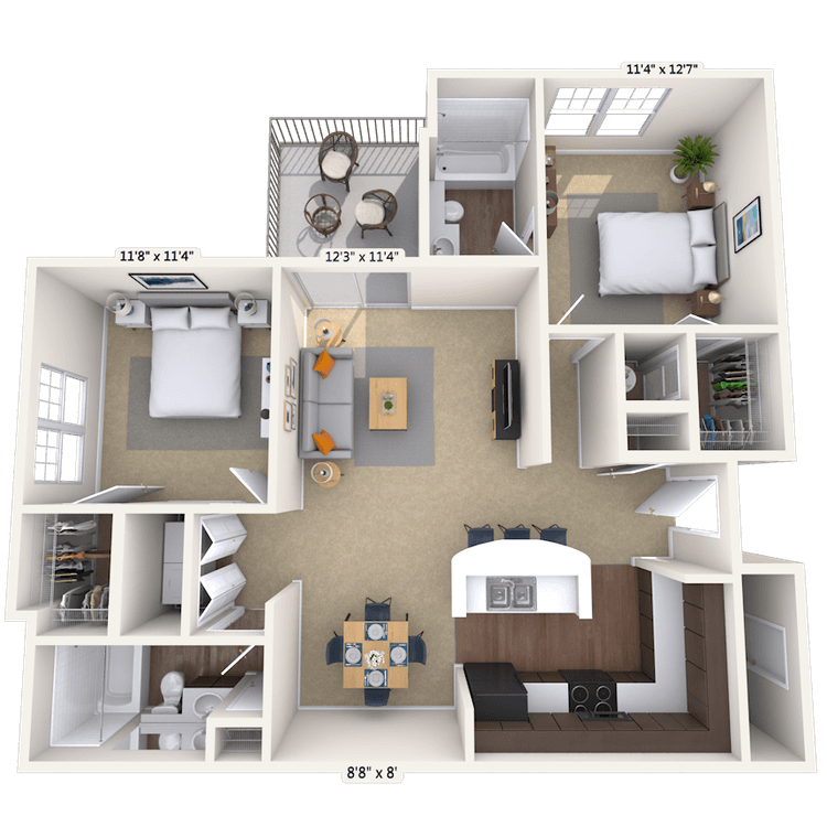 Floorplan image of unit 080837