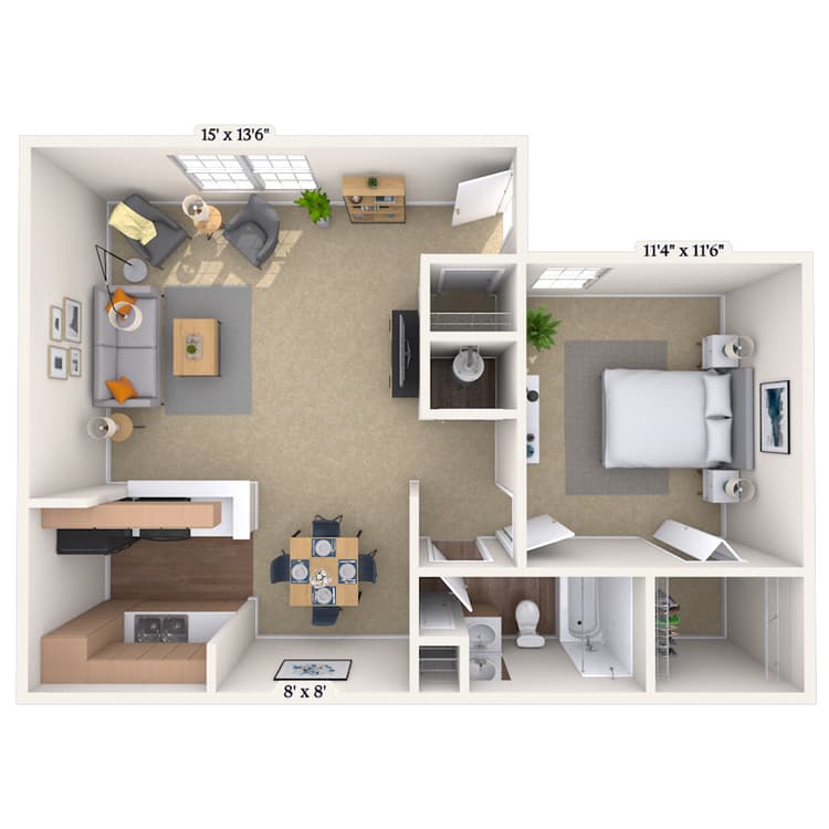 Floorplan image of unit 121214