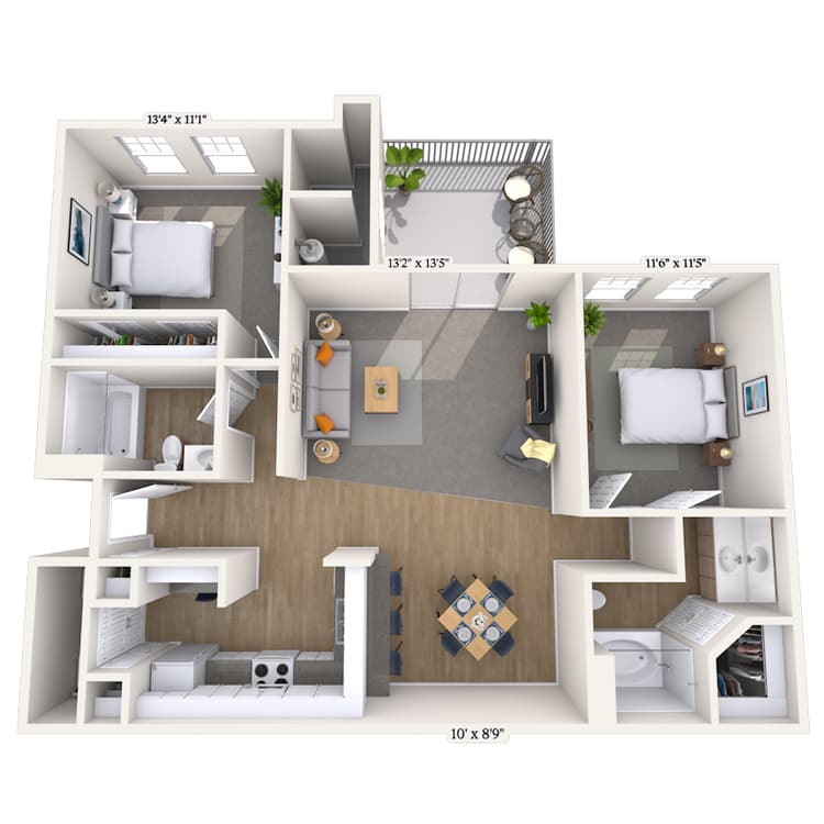 Floorplan image of unit 2160