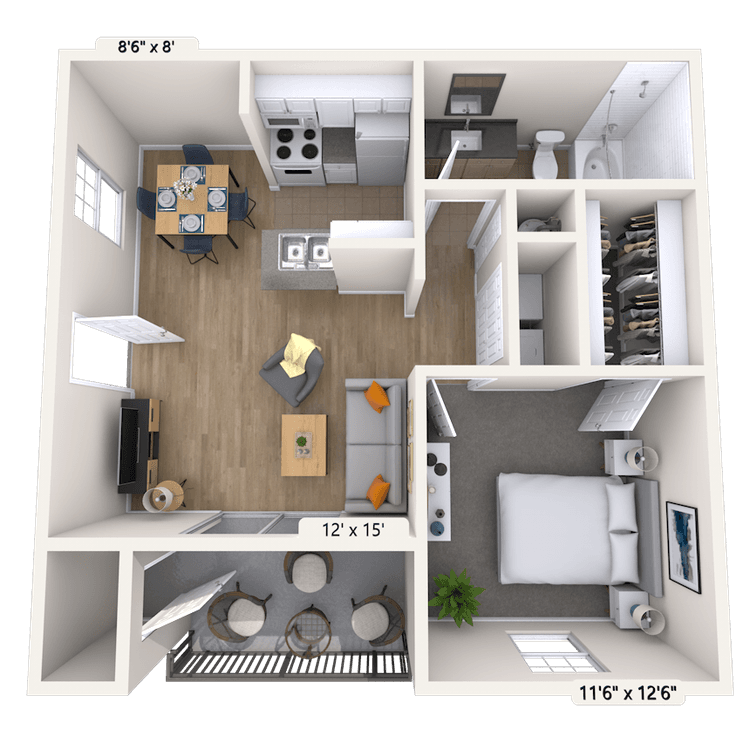 Floorplan image of unit 010709