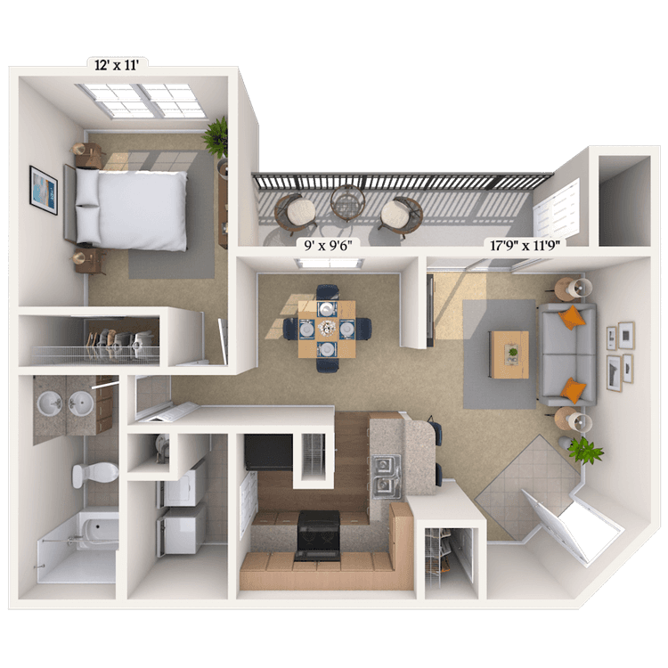 Floorplan image of unit 131325