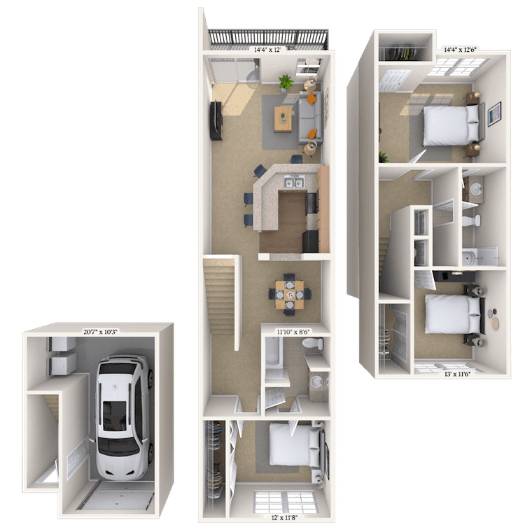 Floorplan image of unit 171712