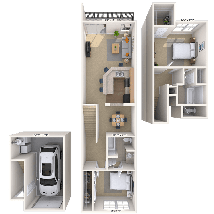 Floorplan image of unit 242408