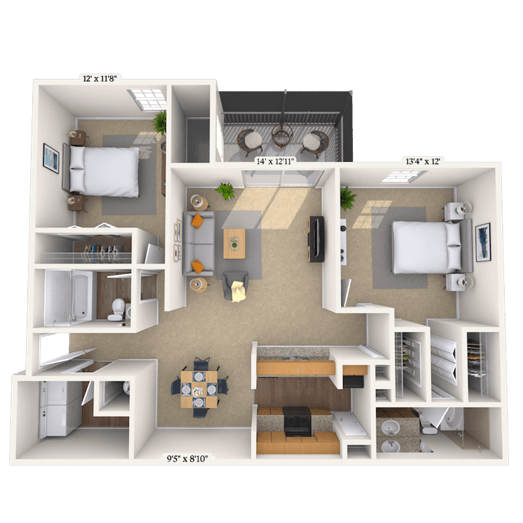 Floorplan image of unit 01150534