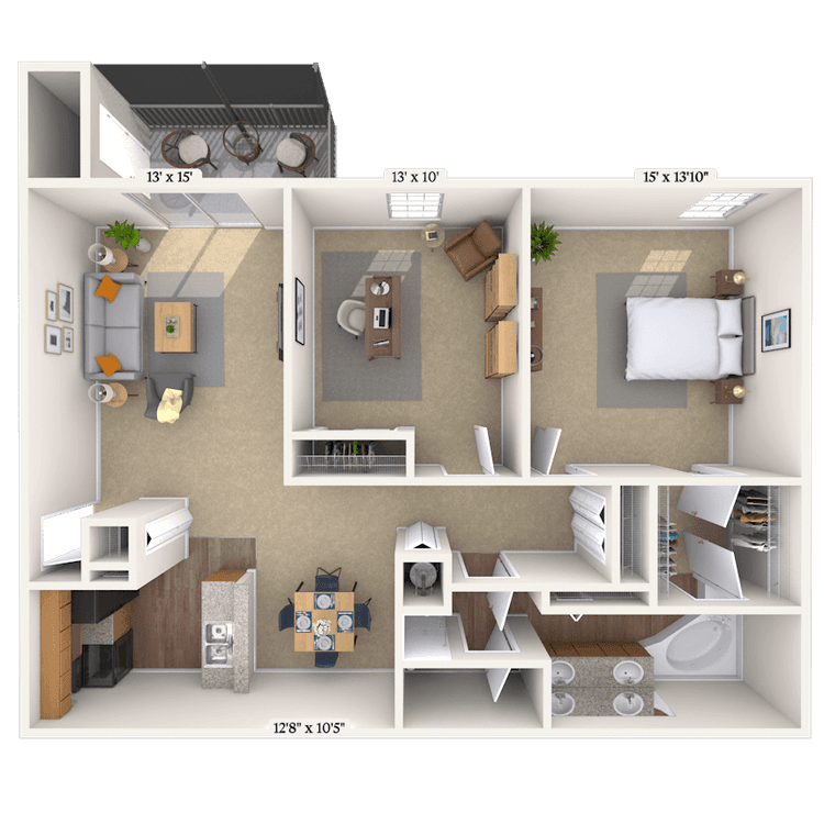 Floorplan image of unit 02140124