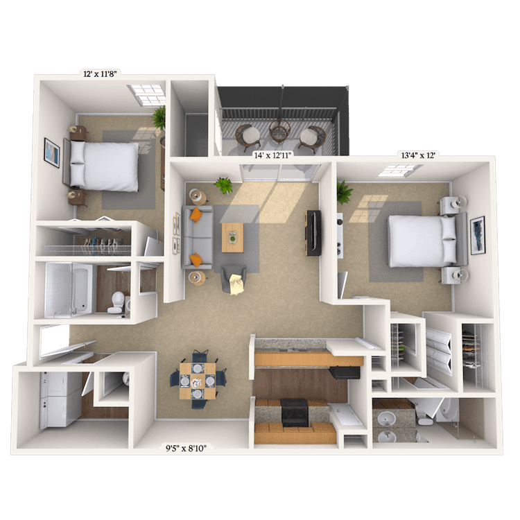 Floorplan image of unit 02140921