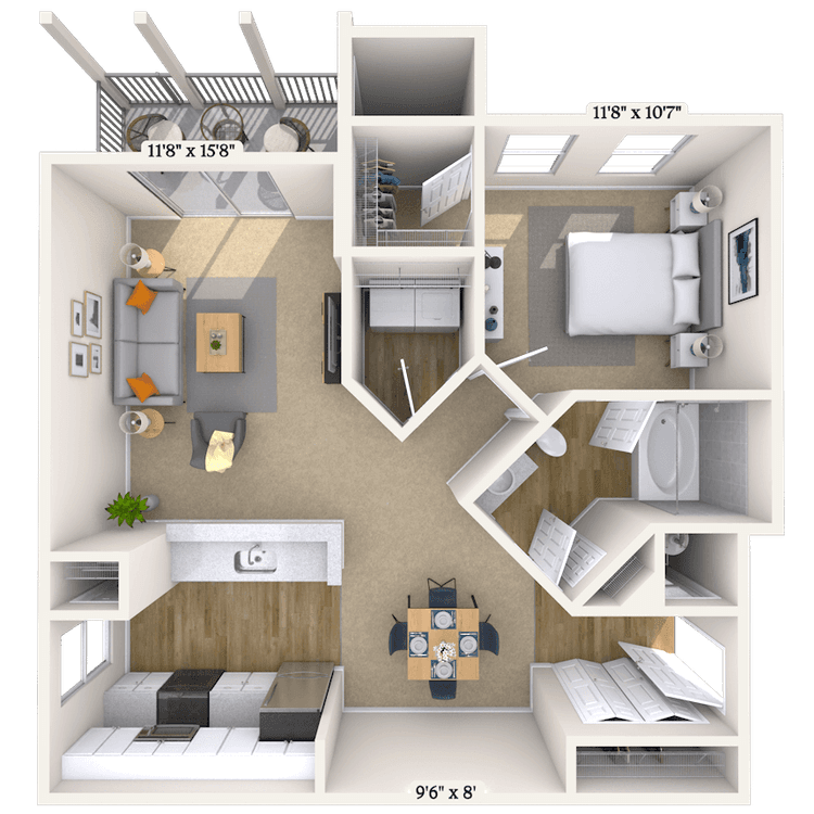Floorplan image of unit 040413