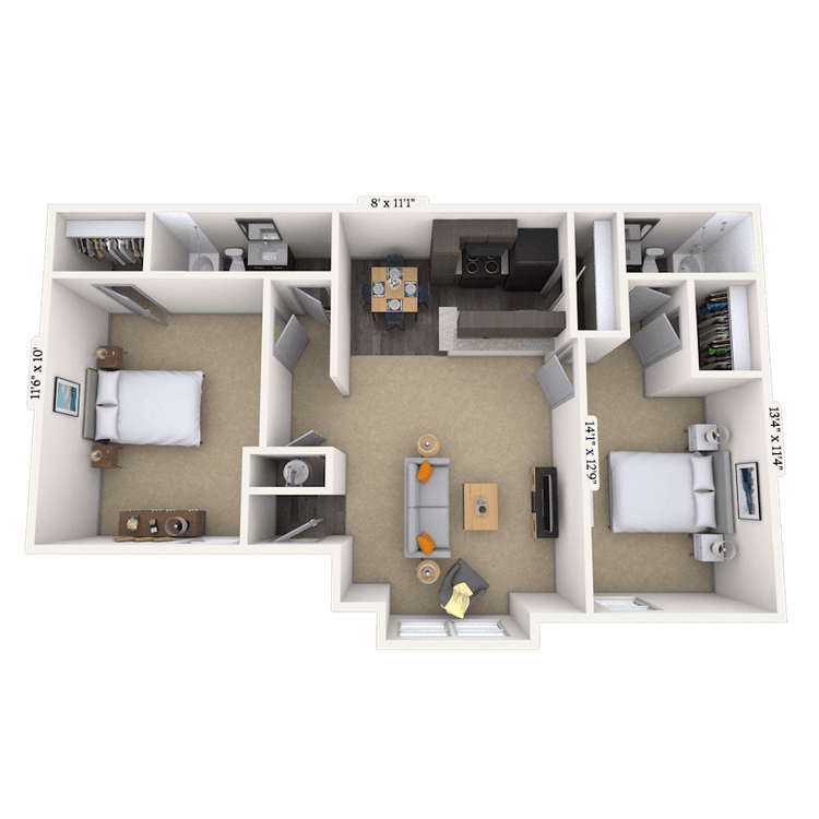 Floorplan image of unit 002006