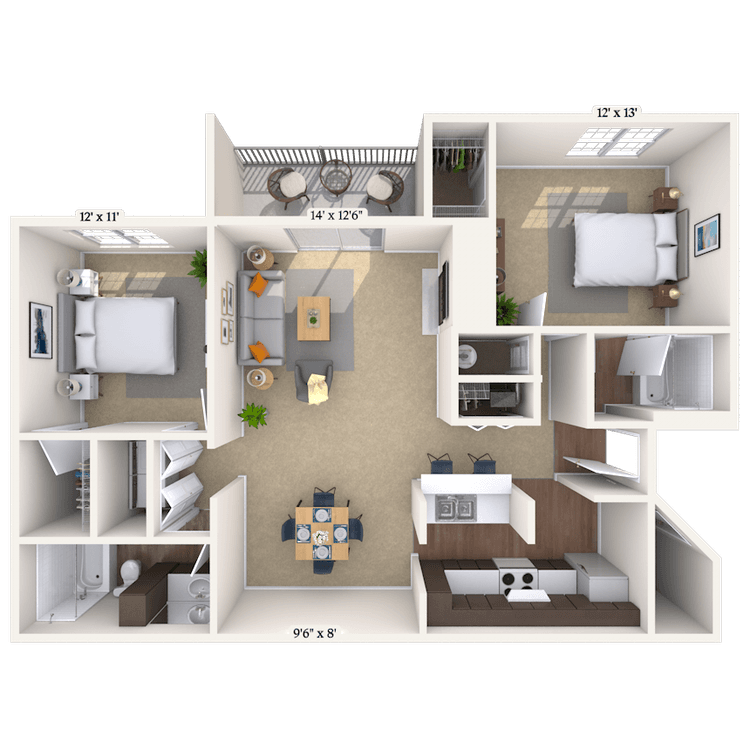 Floorplan image of unit 099G