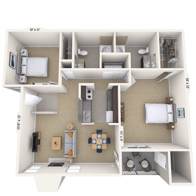 Floorplan image of unit 121220