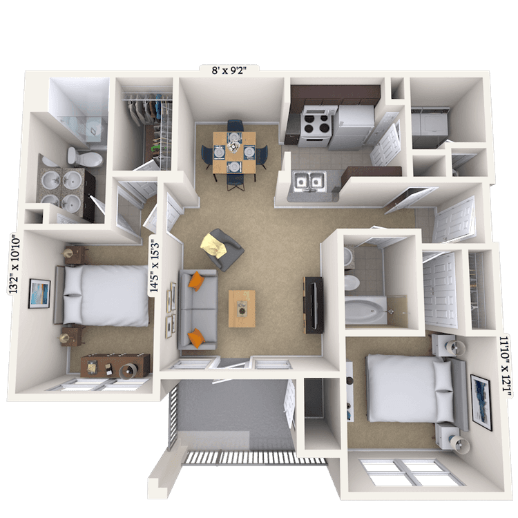 Floorplan image of unit 181833