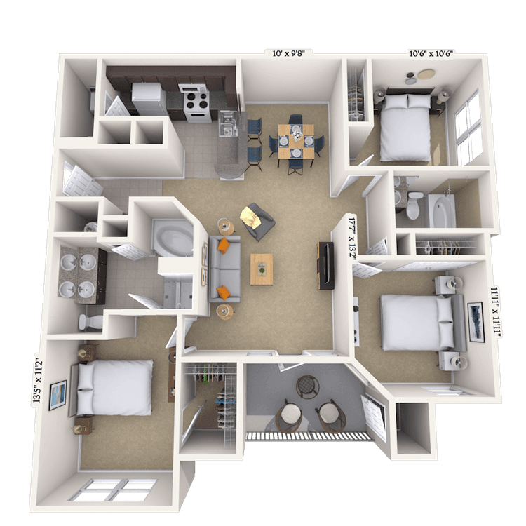 Floorplan image of unit 181828