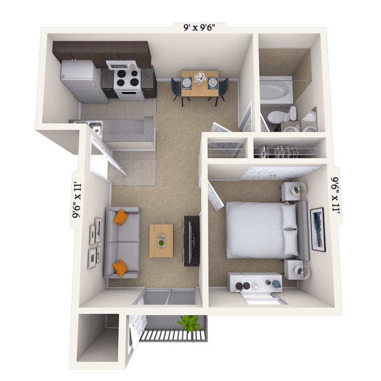 Floorplan image of unit 171724