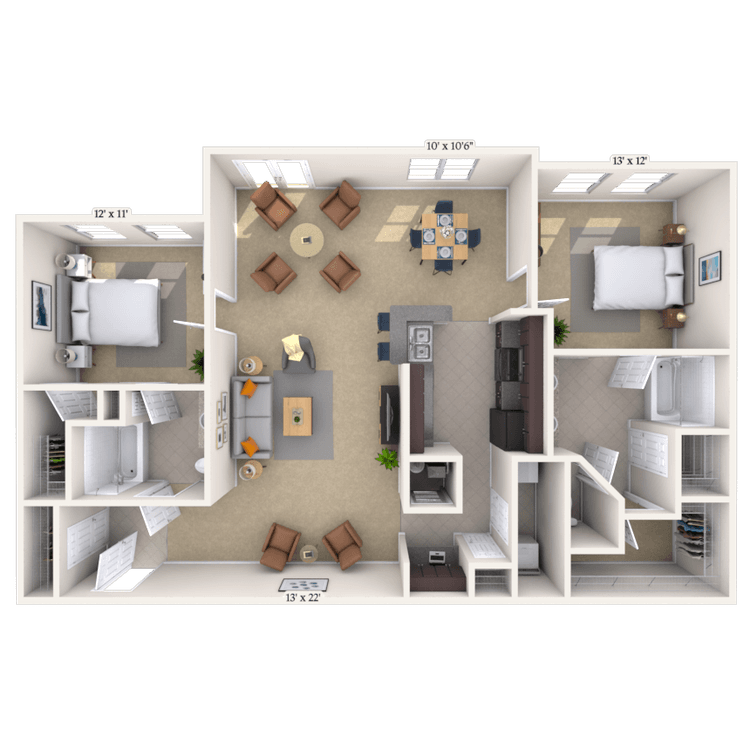 Floorplan image of unit 055310