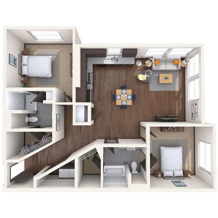 Floorplan image of unit 01303