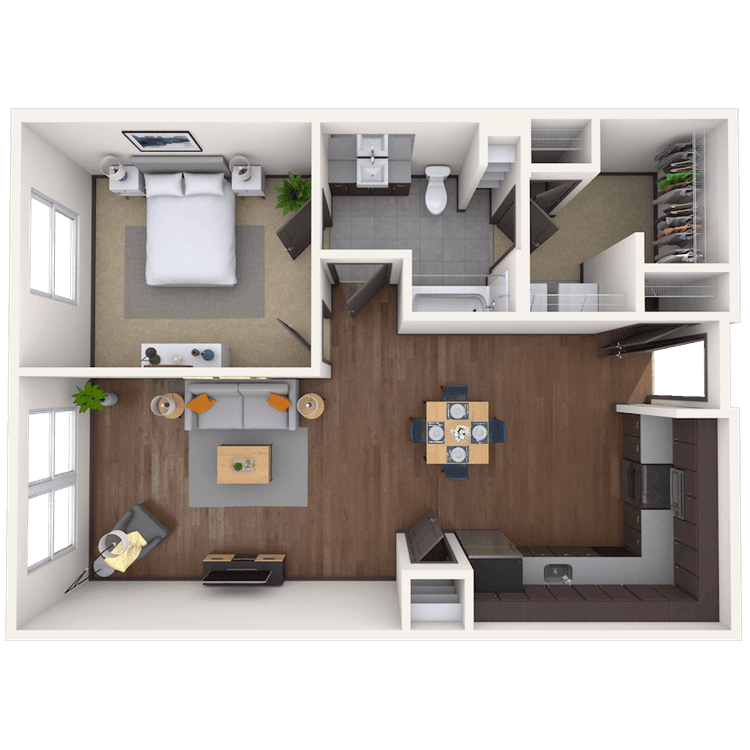 Floorplan image of unit 01310
