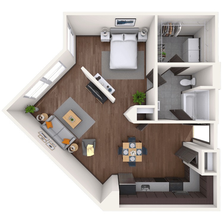 Floorplan image of unit 01430