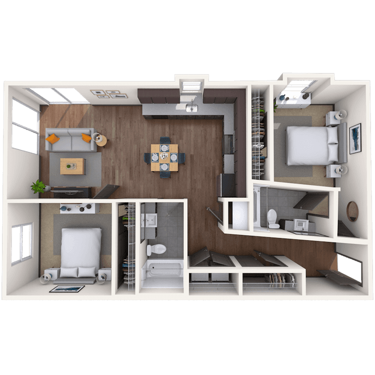 Floorplan image of unit 01555