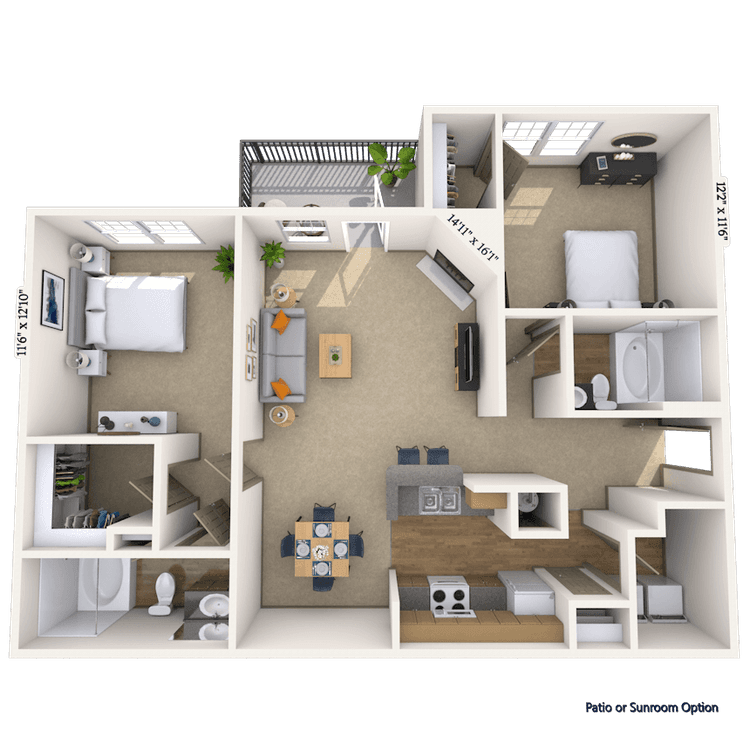 Floorplan image of unit 070710